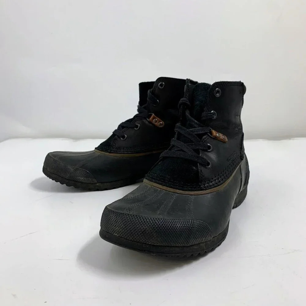 Sorel‎ Men's Ankeny Leather Rubber Waterproof  NM2101-010 Lace Up Boot Size 9
